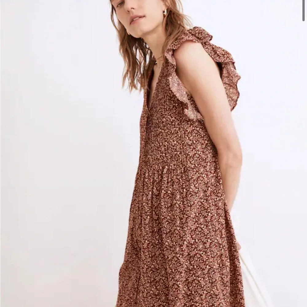 MADEWELL Pintuck Mini Dress in‎ Florentine Floral size Small